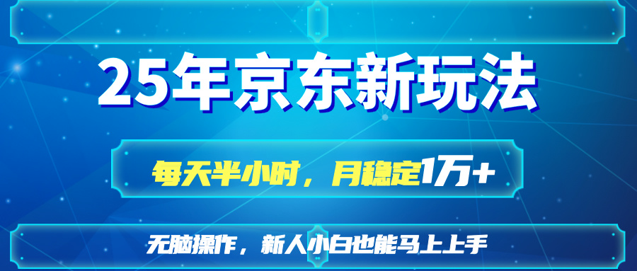 （14309期）25京东新玩法，每天半小时，月稳定1W+-资源网