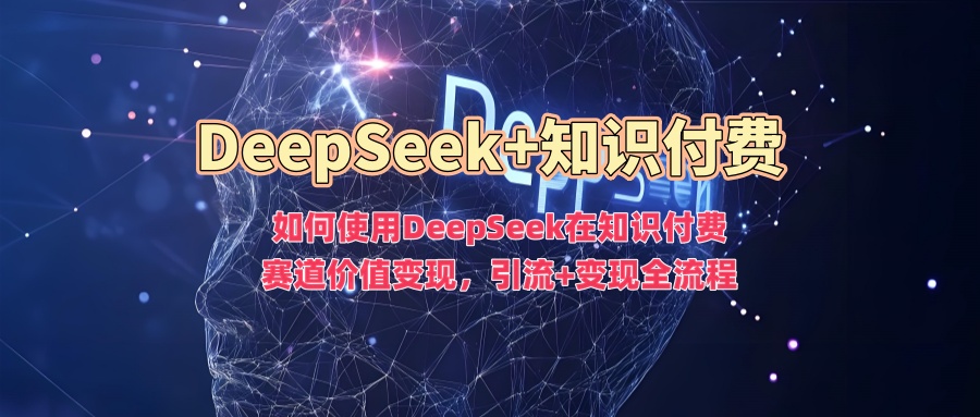 如何使用DeepSeek在知识付费赛道价值变现，引流+变现全流程-资源网