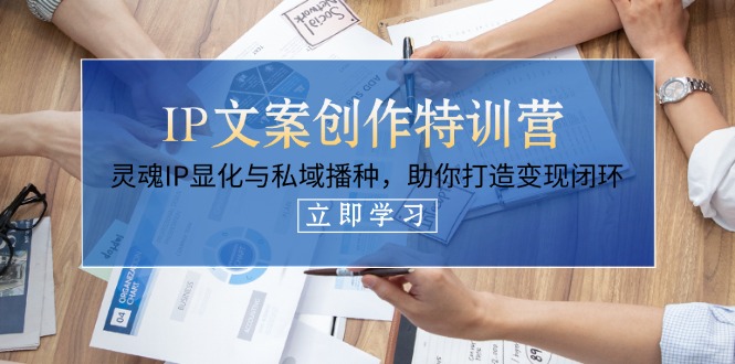 （14330期）IP文案创作特训营，灵魂IP显化与私域播种，助你打造变现闭环（14节课）-资源网