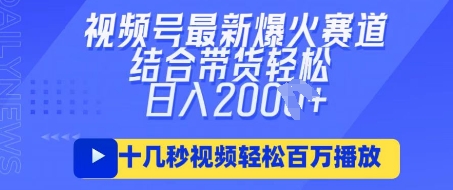 视频号最新爆火ai民国美女视频，轻松百万播放，结合带货日入数张-资源网