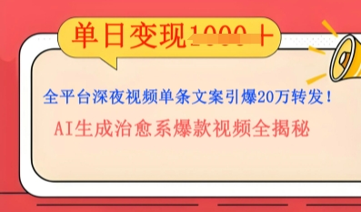 全平台深夜文案新风口：DeepSeek生成百万播放量金句，治愈系内容涨粉速度快4倍-资源网