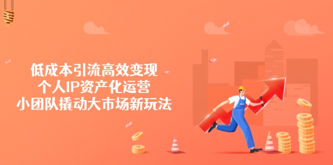 （14555期）低成本引流高效变现，个人IP资产化运营，小团队撬动大市场新玩法-资源网