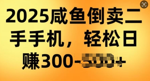 2025闲鱼倒卖二手手机，高客单，高利润，轻松日入3张-资源网