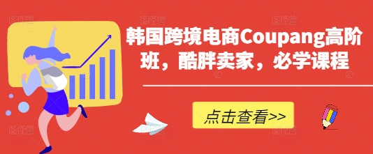 韩国跨境电商Coupang高阶班，酷胖卖家，必学课程-资源网