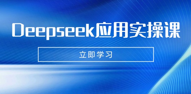 （14545期）Deepseek应用实操课：AI制作数字妈妈、写真、短视频，辅导作业，PPT制作等-资源网