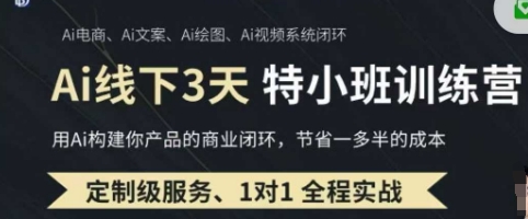 AI实操培训第20-21期线下，0基础保姆级教程，3月最新整理，企业获客、降本增效、打造超级个体-资源网