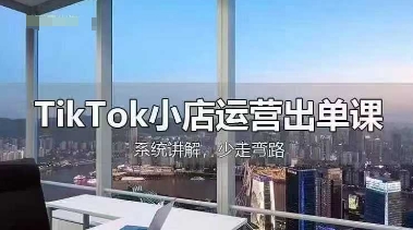 TikTok小店运营出单课，从开店选品、运营出单、发货回款，进行全流程讲解-资源网