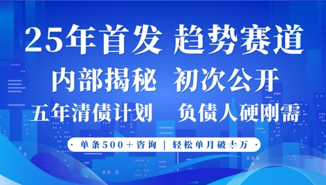 2025年首次公开，真正的事业型赛道，客咨不断，单月轻松破W-资源网